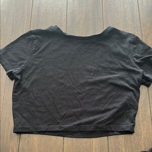 Classic Black Women's Crop Top